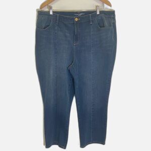 Chico's - Platinum Denim High Waisted Cropped Jeans -  Chico's size 3 , US 16